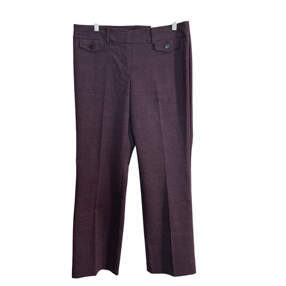 LOFT Original Fit Dress Trouser Woman's Size 10 Maroon Business Professional NWT